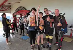 Zona de preparación de Skydive Puebla